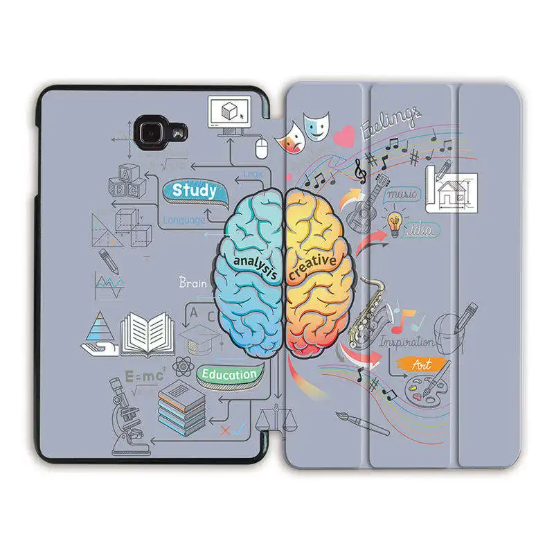 MTT мультяшный чехол с граффити для samsung Galaxy Tab A A6, 10,1 дюймов, SM-T580, T585, тонкий откидной Чехол из искусственной кожи с подставкой, чехол для планшета - Цвет: SS18