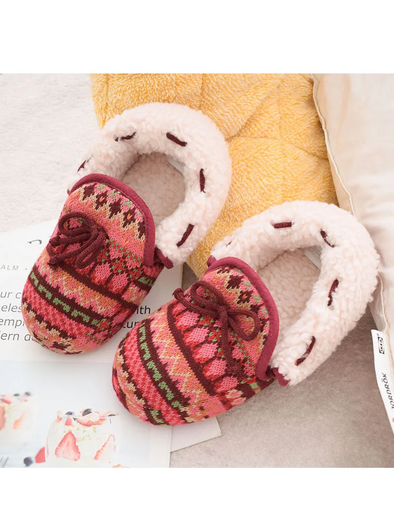 

New soft bottom home with indoor warm winter silent cotton slippers 2333