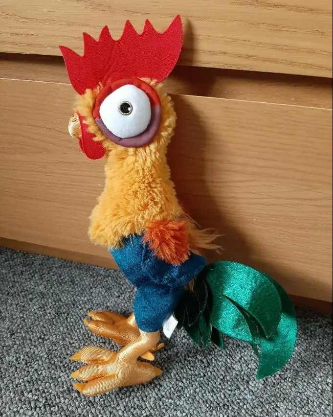 DISNEY Hei Rooster Chicken Moana Plush Soft Toy 28cm Great Condition | Movies &amp TV