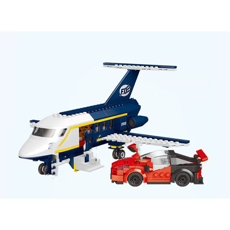 City Airport Series Building block set creator cargo plane light helicopter rescue aircraft educational Brick Toys for children | Игрушки и