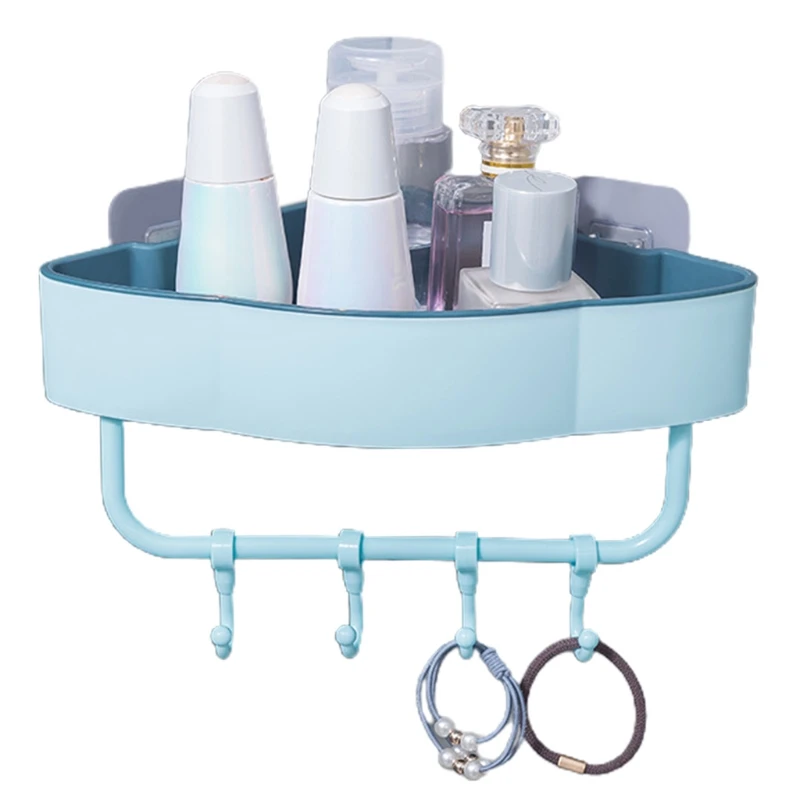 

Household Punch-Free Corner Wall Hanging Shelf For Kitchen Bathroom Dormitory