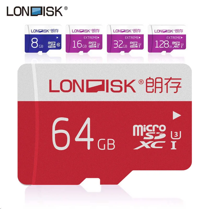 LONDISK Micro SD карта 32 Гб класс 10 8 ГБ/16 ГБ/64 Гб/128 ГБ UHS-1 флэш-карта памяти TF карта U1 U3 для смартфона камеры ноутбука