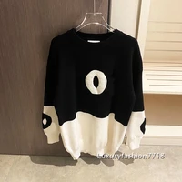 2021 new style fashion pullover sweaters for women clothes crew neck cashmere sweater woman letter logo brand knitted jumper s l