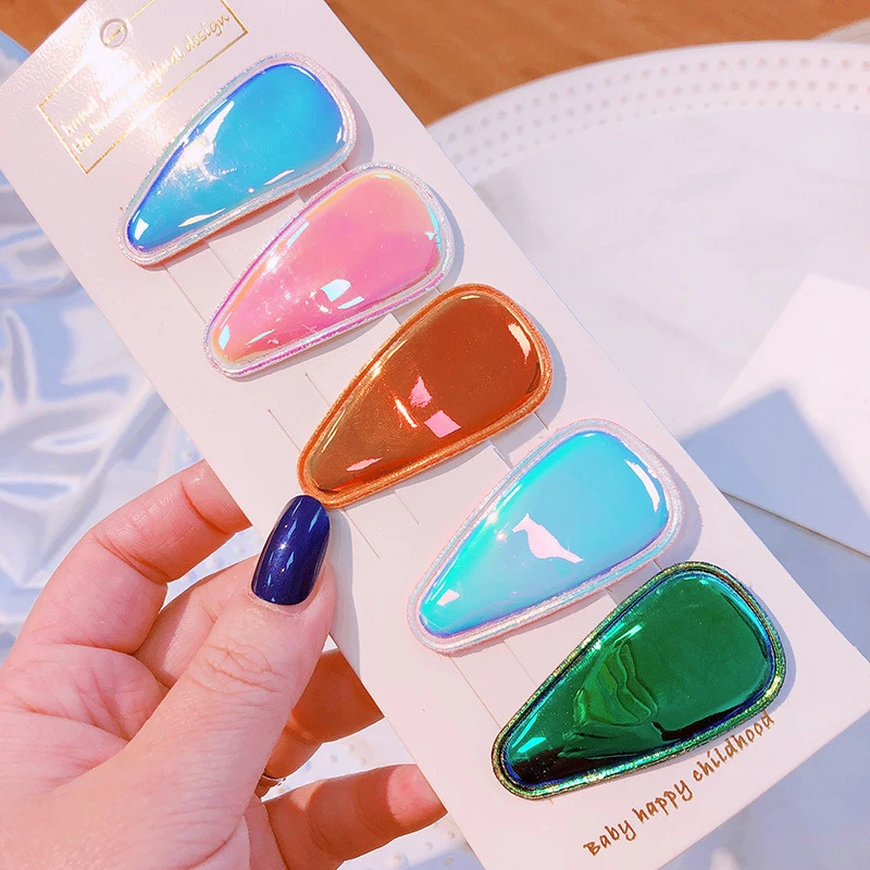 Модное лазерное украшение геометрические украшения для волос женские заколки с