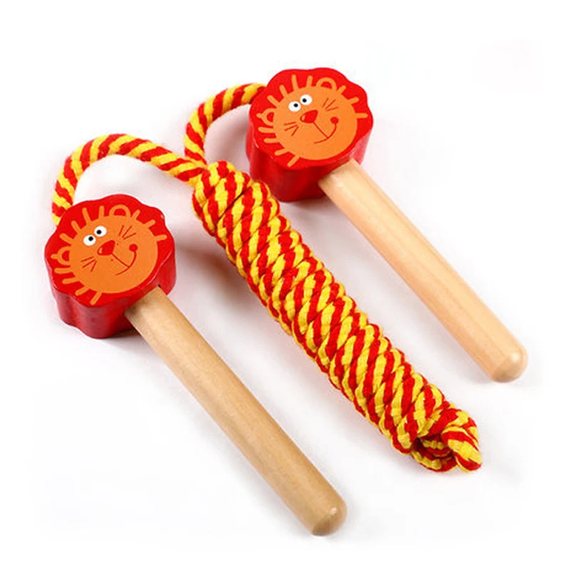 

Kids Jump Rope Wood Handle Lovely Cute Cartoon Pattern Skipping Ropes Child Crossfit Fitness Equipment