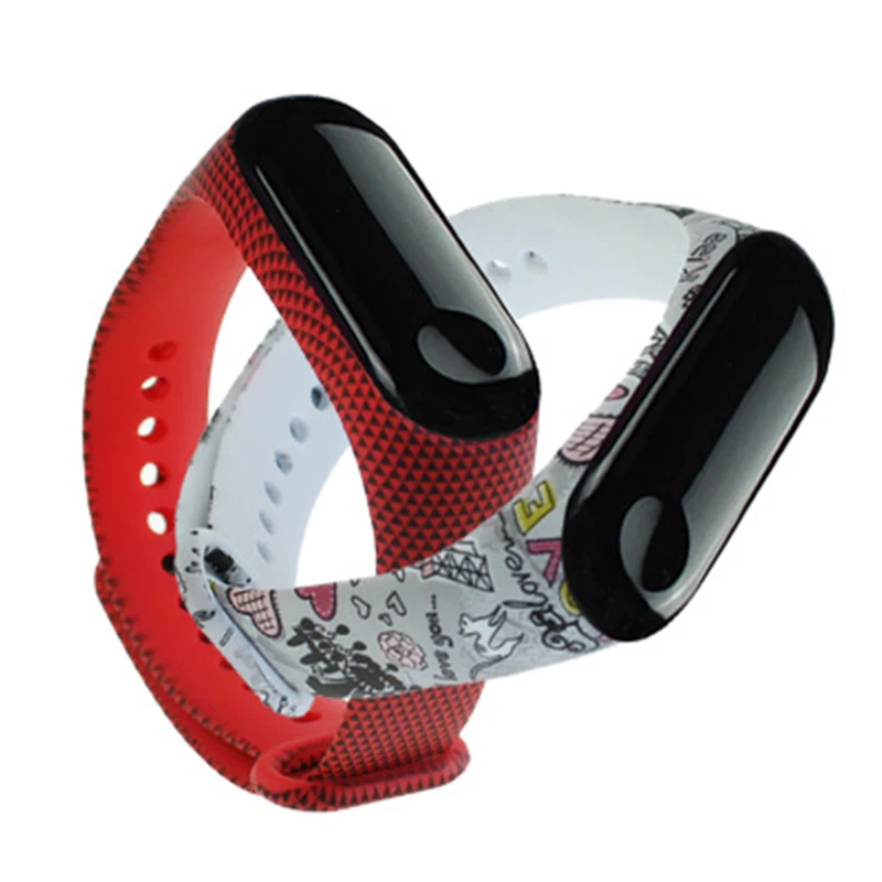 

Suitable For Xiaomi Mi Band 4 3 Miband 4 3 Silicone Bracelet Wristband Accessories 36 styles Strap Replacement Color Wristband