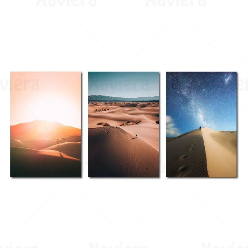 

Home Decoration Natural Landscape Canvas Painting Mural Picture Sunset & Blue Sky Desert Poster and Print Living Room Wall Art