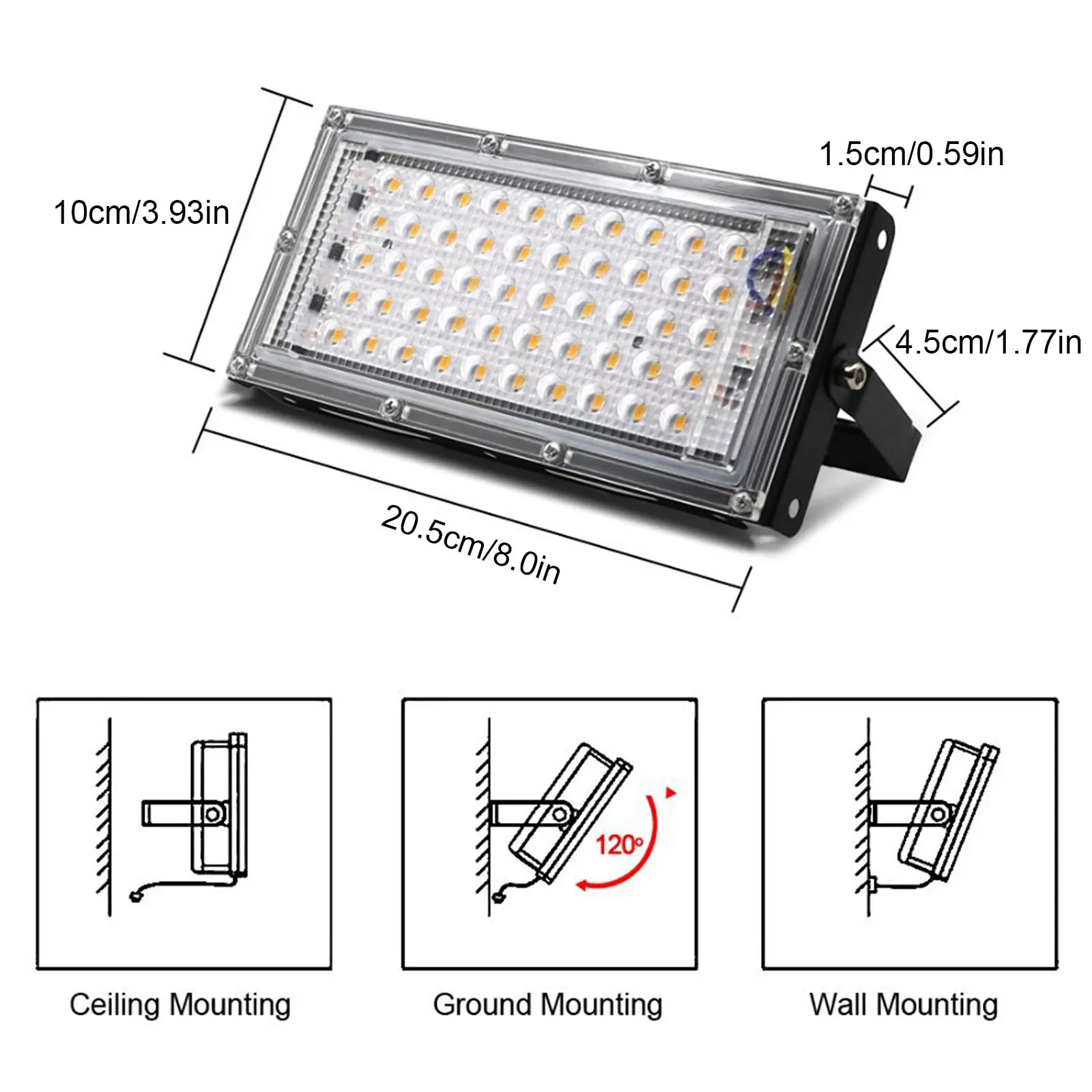 50W 220V Светодиодный светильник УФ Смола леча Photocuring для 3D принтеры