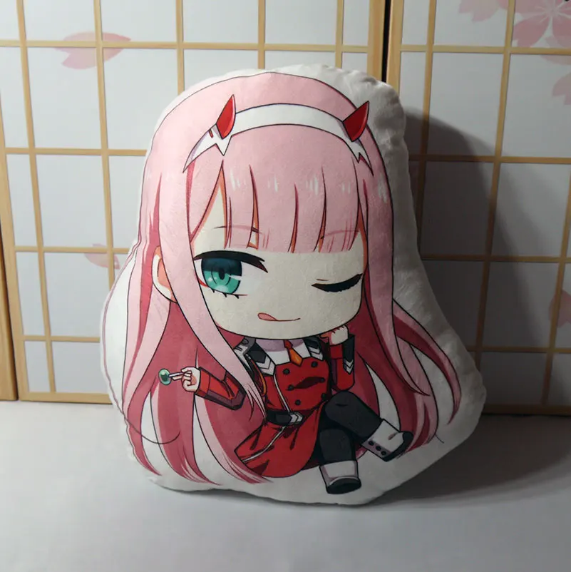 Подушка Игрушка Аниме 02 ZERO TWO короткая плюшевая мягкая милая кукла для девочки