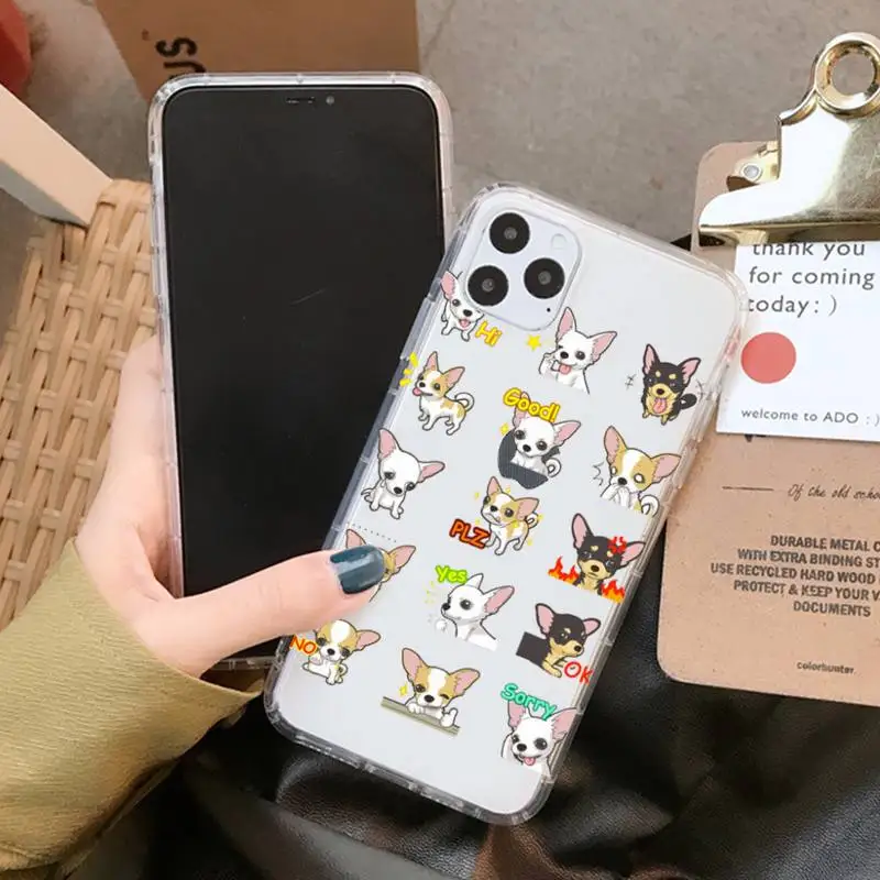 Модный чехол YNDFCNB для телефона с собакой Чихуахуа iPhone 11 12 pro XS MAX 8 7 6 6S Plus X 5S SE 2020 XR -