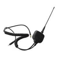uhf vhf two way radio speaker miniphone with sma connector antenna radio speakers portable radio speakers walkie talkie speak