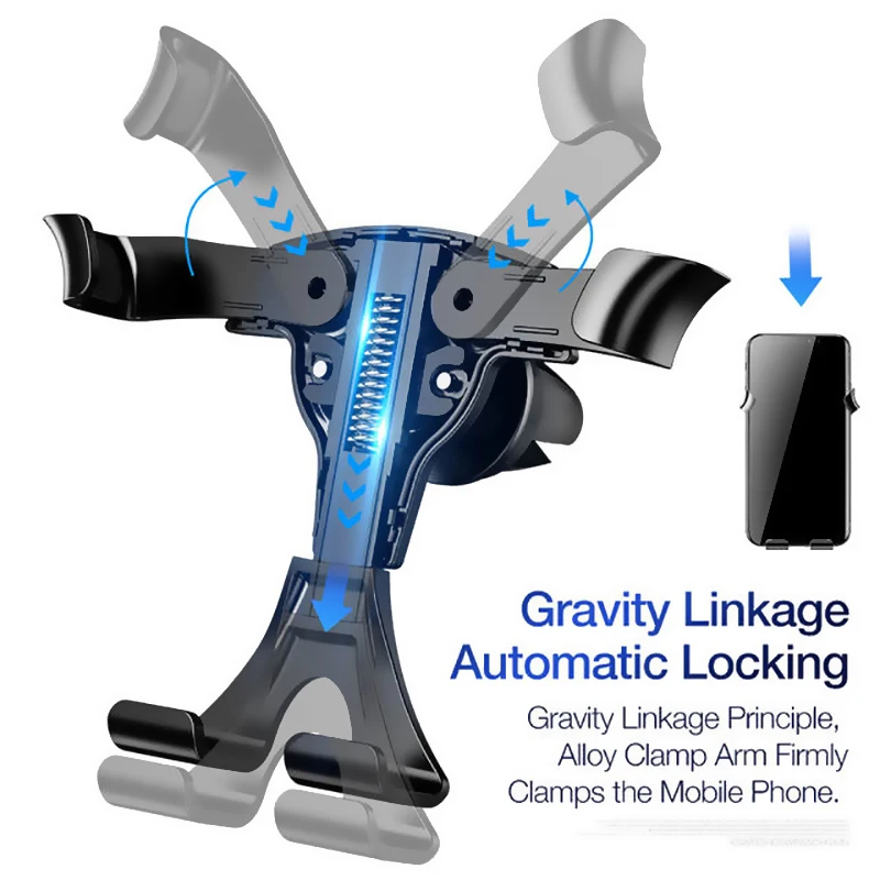 Автомобильный держатель Gravity Bracket универсальный для телефона на решетку
