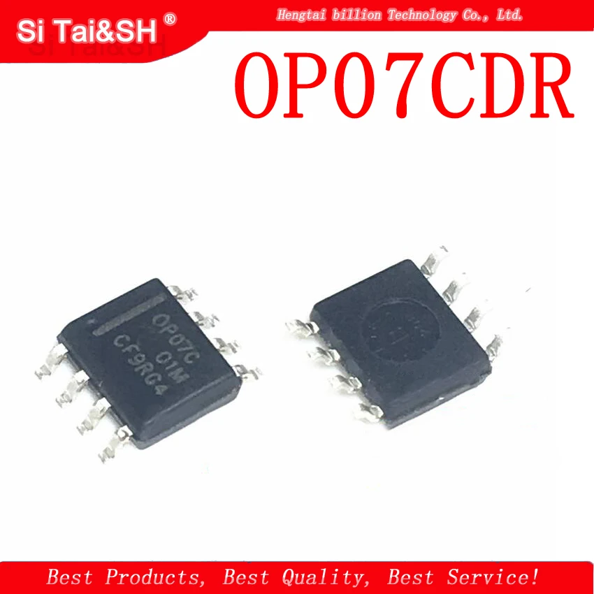 10 шт. OP07CDR SOP8 OP07C SOP OP07 SOP-8 SMD новый операционный усилитель низкий уровень шума
