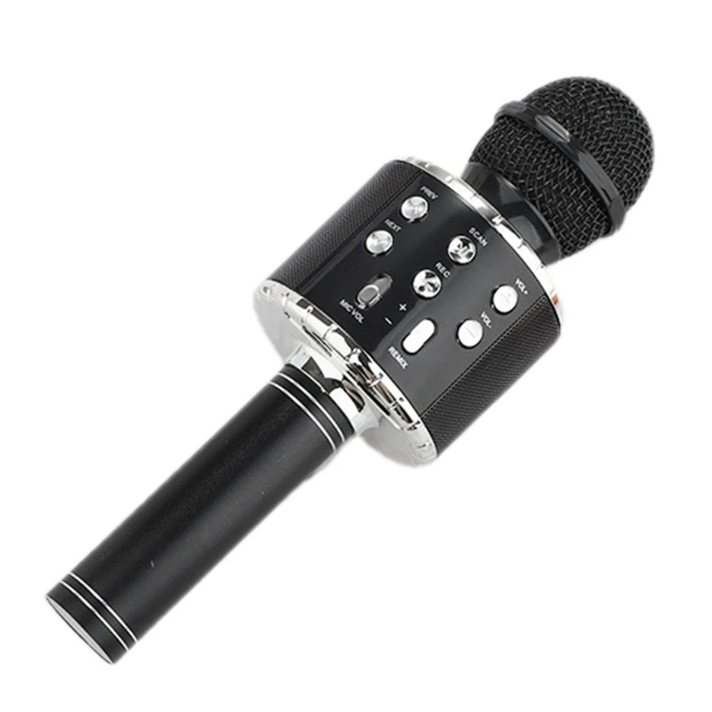

Q9 Bluetooth Microphone Wireless Mobile Phone Microphone Sing & Record Portable Mic Ws858 Upgrade Karaoke Microphone Home