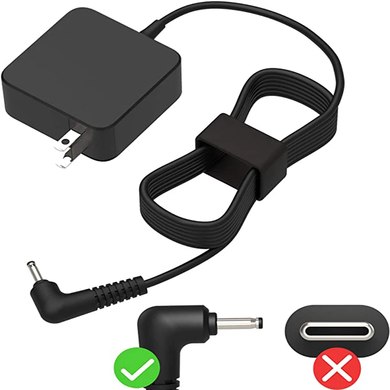 

AC Charger for Samsung Chromebook 303C XE303C12 XE303C12-A01US XE303C12-A01UK Laptop Power Supply Adapter Cord