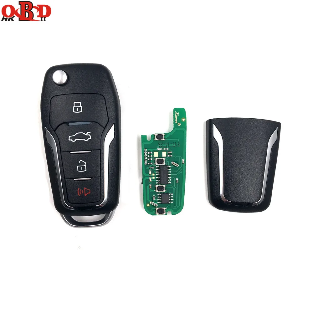 

10pcs Xhorse VVDI2 Universal 4 Buttons Remote Car Key for Ford MINI Programmer VVDI Key Tool MAX XKFO01/XNFO01//XEFO01EN