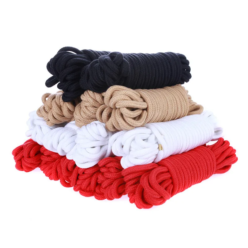 Утолщенная хлопковая веревка для мужчин женщин пар фетиш наручники БДСМ бондаж