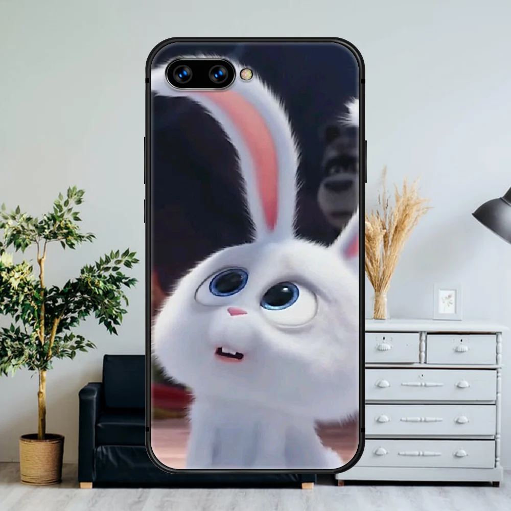 

Cartoon Cute Kawaii rabbit dog animal Phone Case For Huawei Honor 6A 7A 7C 8 8A 8X 9 9X 10 10i 20 Lite Pro Play black Funda 3D