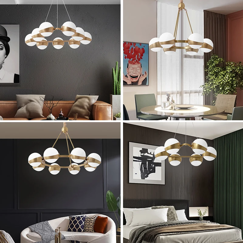 

Nordic style Pendant lights living room lamp simple light luxury personality designer dining room bedroom pendant lamp
