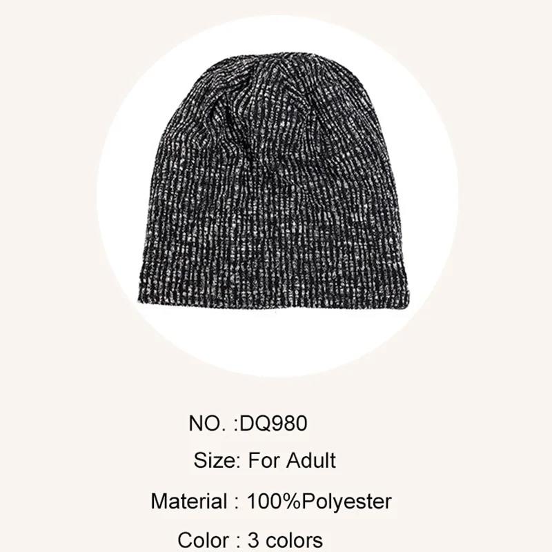 Мешковатая Шапка-бини унисекс для женщин и мужчин Разноцветные Теплые мягкие