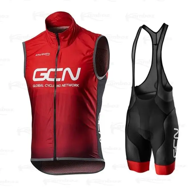 Red GCN Team Cycling Jersey Set 2022 Man Summer MTB Race Clothing Short Sleeve Ropa Ciclismo Outdoor Riding Bike Uniform | Спорт и