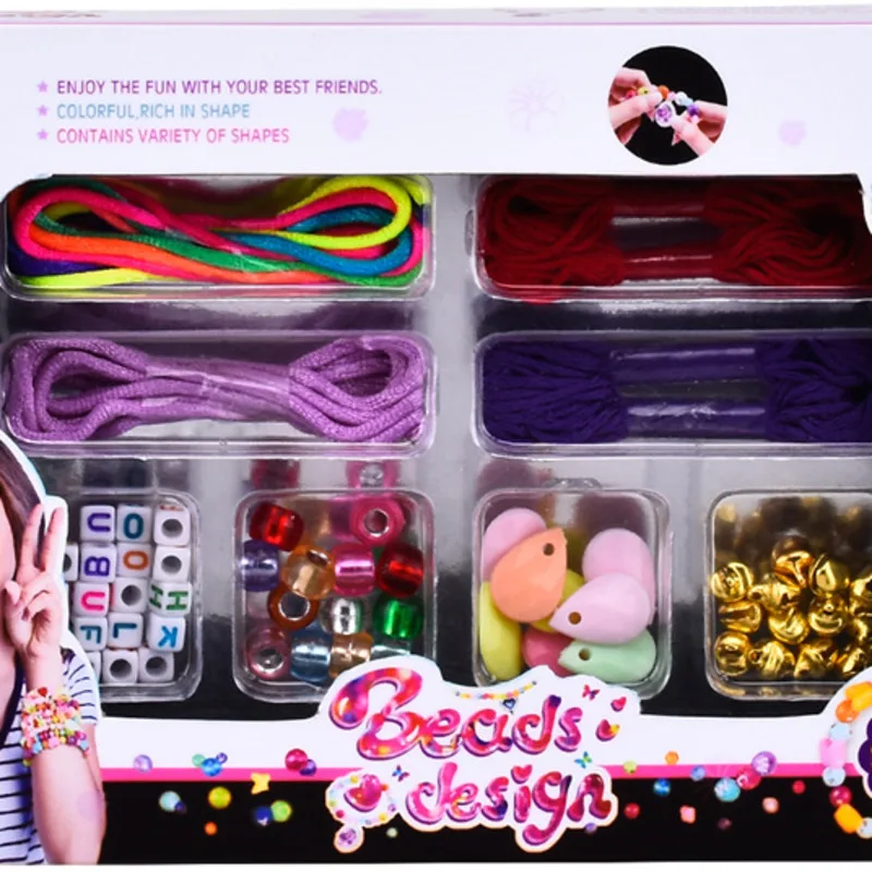 

New children DIY making Bracelet creative hand rope Girl Toys beaded jewelry science and education toys