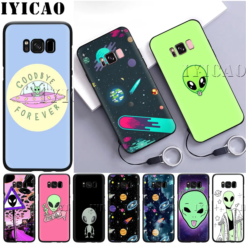IYICAO чужой Забавный привлекательный мягкий силиконовый чехол для samsung A3 A5 A6 A7 A8 A9