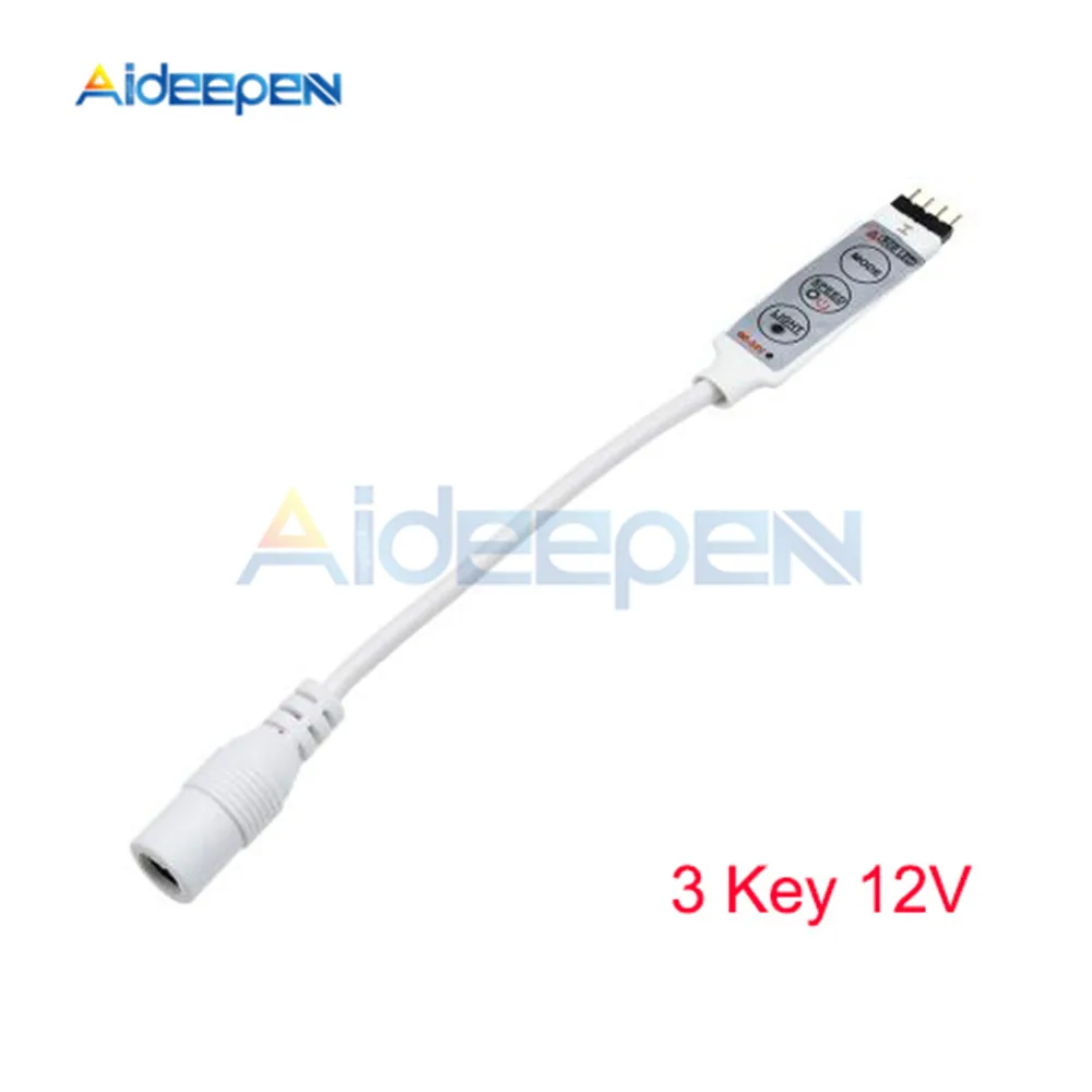 3 Key 12V 5 в 12 В светодиодный RGB ИК RF пульт дистанционного управления диммер 5 в 12 В USB светодиодный SDM3528 ленточный светильник 3 ключа 17 ключ 24 ключа светодиодный RGB беспроводной контроллер - Цвет: 3 Key 12V