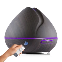 new products2021creativity ultrasonic aroma diffuser humidifier auto 500ml wood grain aroma therapy diffuser with remote control