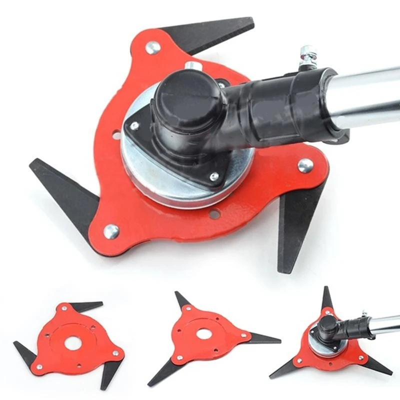 

Universal 5/6 Teeth Grass Trimmer Blade Metal Blades Brush Grass Cutter Trimmer Head Replaceable Garden Head for Lawn Mower