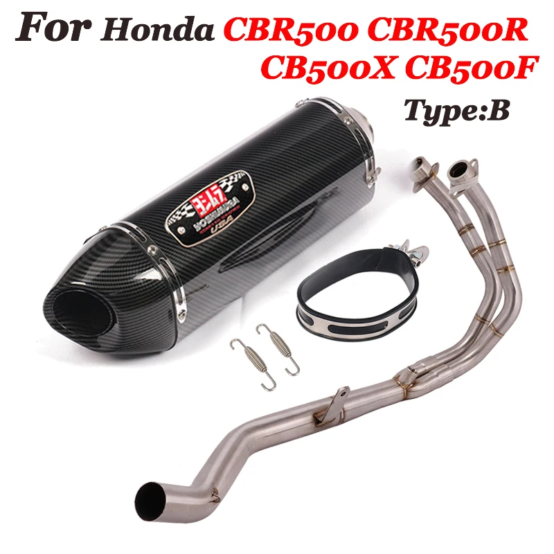 Глушитель выхлопной трубы для Honda CBR500R CBR500 CB500X CB500F | Автомобили и мотоциклы