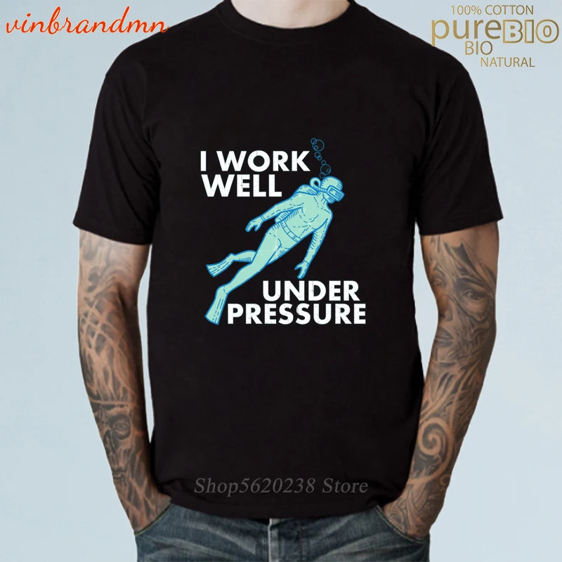 Футболка для ныряния с аквалангом под давлением унисекс футболка глубоким