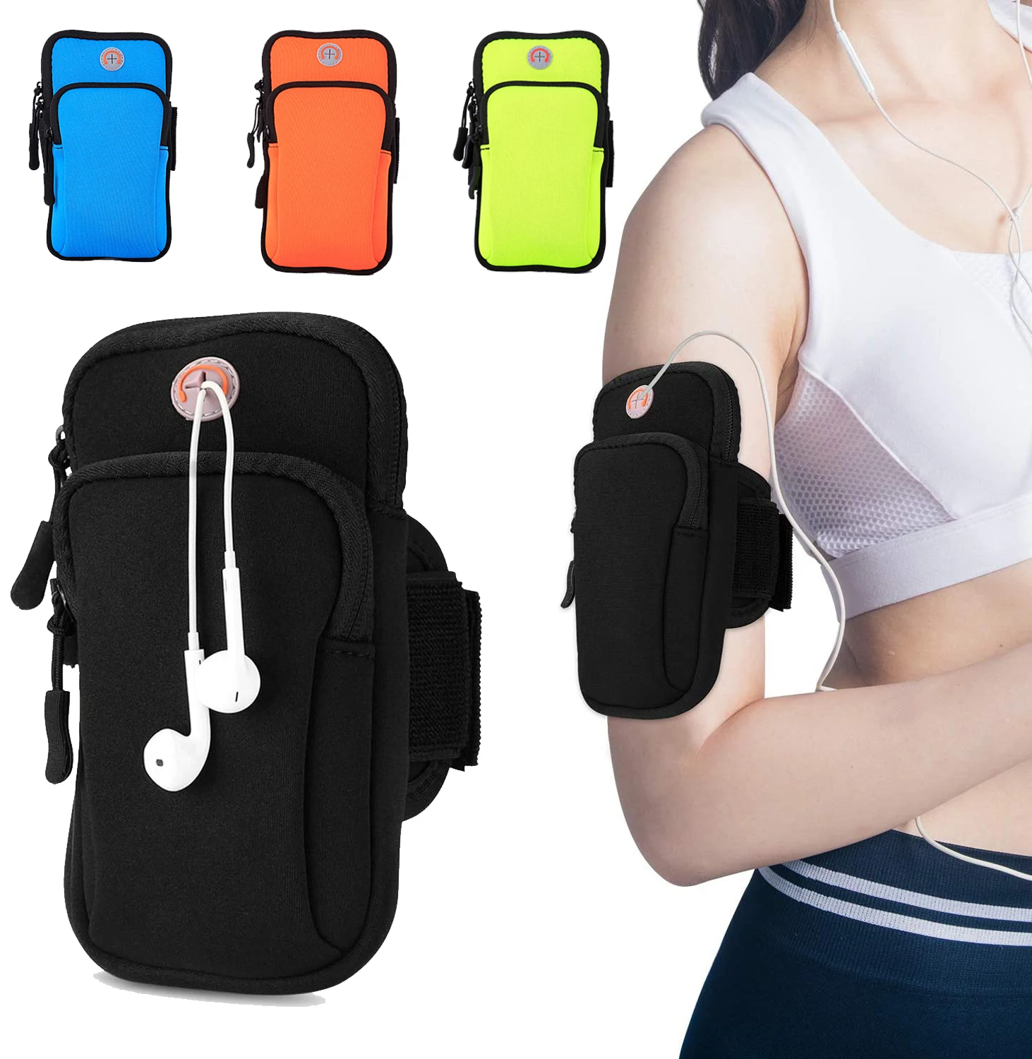 

Waterproof Sports Arm Bag Running Sports Phone Case Arm Band Bag Gym Fitness Armband Arm Band Bags With Headset Hole Sports Bags