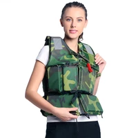 adult life jacket professional fishing camouflage swimming rafting surfing for flood control clothes vest thick safety vest