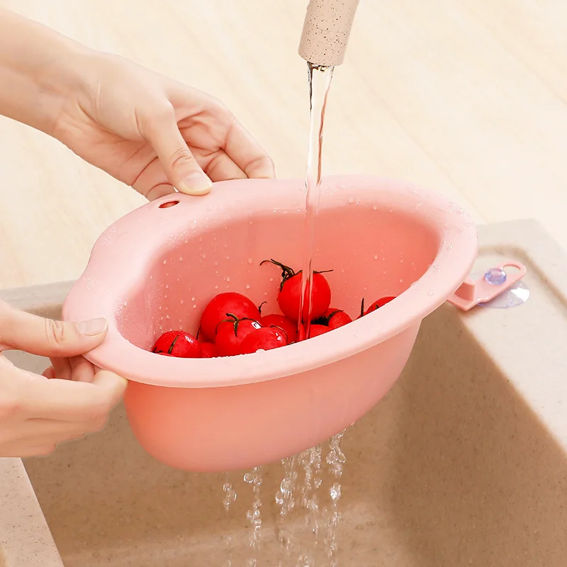 Kitchen Tool Gadgets Utensils Organizer Adjustable Snap Sink Soap Sponge Holder Kitchen Hanging Drain Basket Anti-blocking