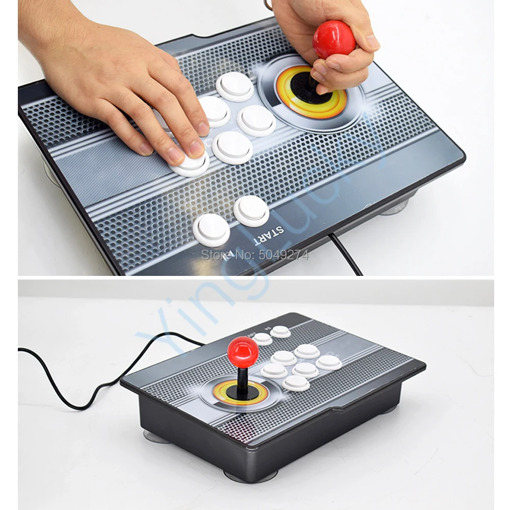 Бесплатная доставка Аркада контроллер USB джойстик консоль поддерживает ПК