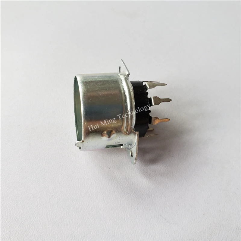 12 шт. бакелитовая трубчатая розетка PCP9 Y 1 гнездо для сидения Серебряная ножная