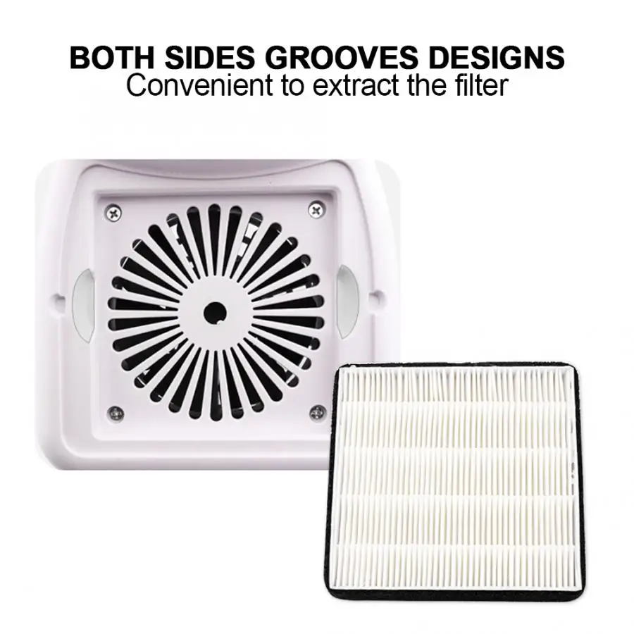 

For Nails 30W Rechargeable Nail Art Suction Dust Collector Vacuum Cleaner with Hand Pillow 100-240V Nail Tools