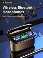 tws wireless bluetooth headphones with mic sports waterproof headsets touch control mini in ear music earbuds earphones