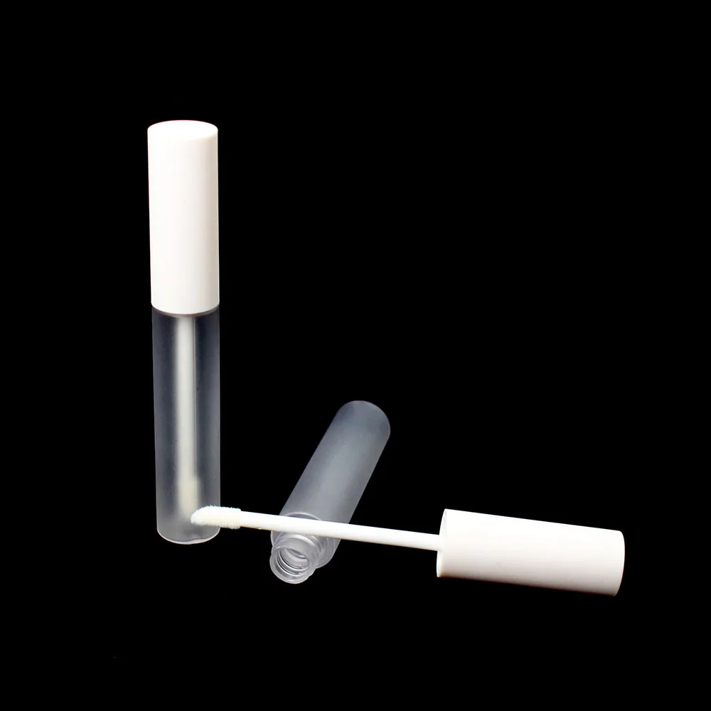 50 шт 10 мл белая крышка матовый пустой блеск для губ трубка Косметический