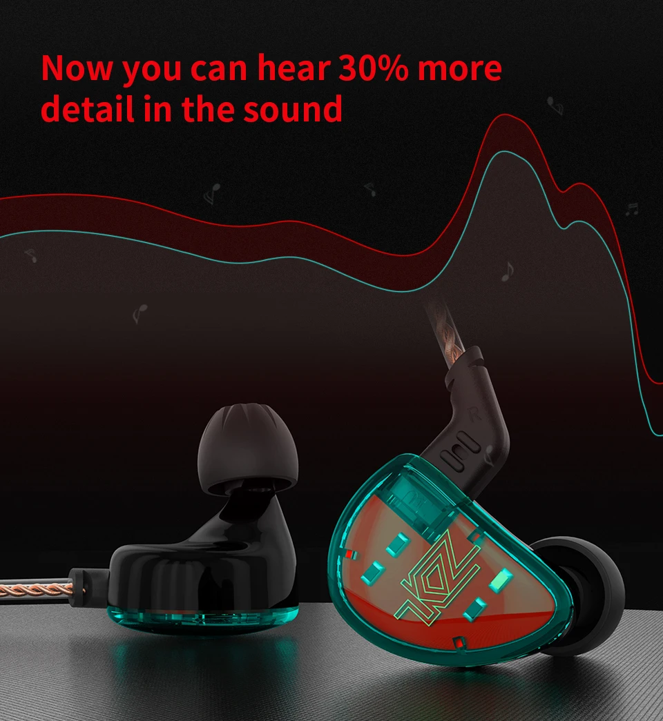 Плотным верхним ворсом KZ AS10 5BA Hi-Fi стерео наушники-вкладыши высокого Разрешение вкладыши Наушники с 0,75 мм 2 контактный кабель пять излучателю с уравновешенным якорем