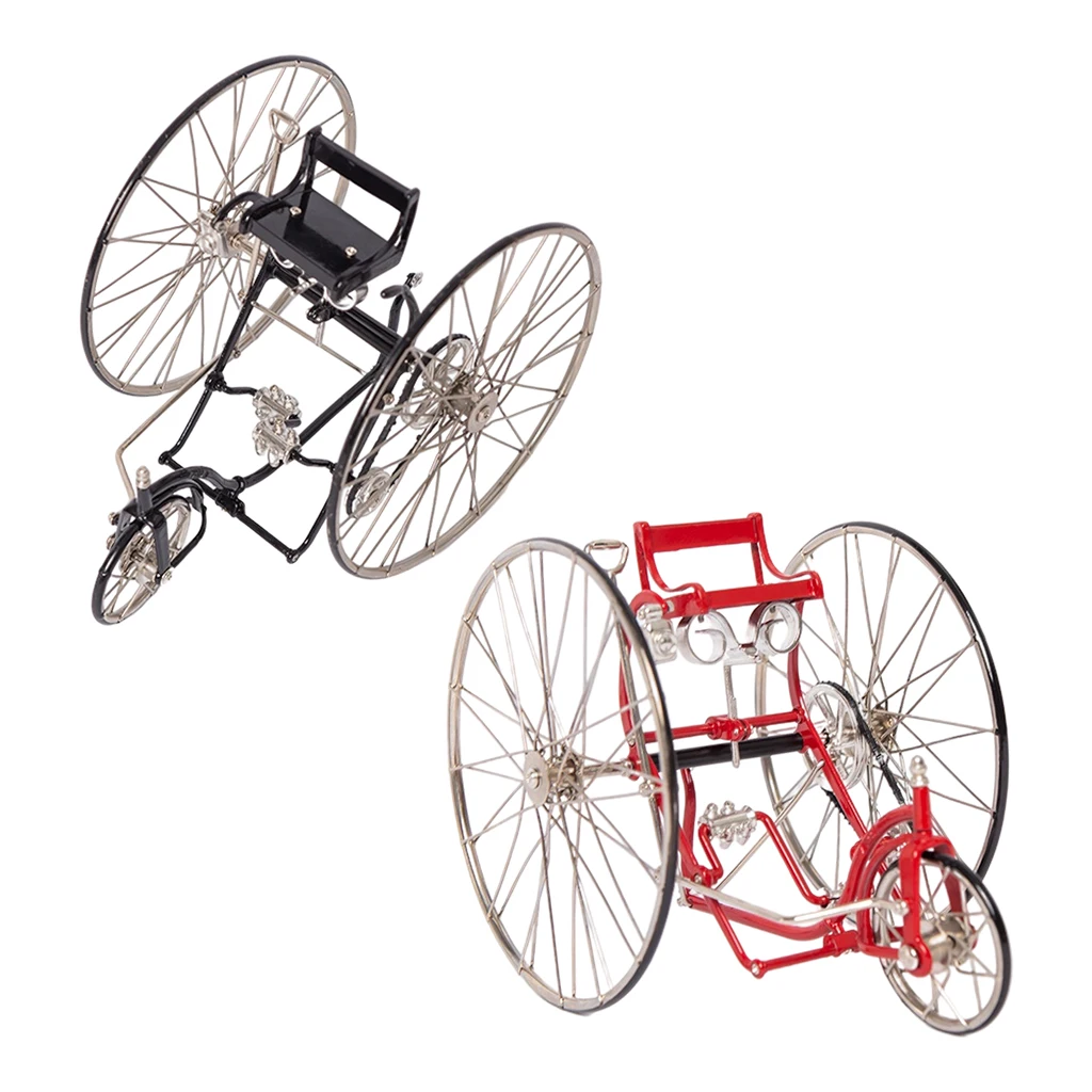

Vintage 1/10 Bicycle Model Bike 3D Vehicle Home Office Decoration Ornaments for Boys Girls