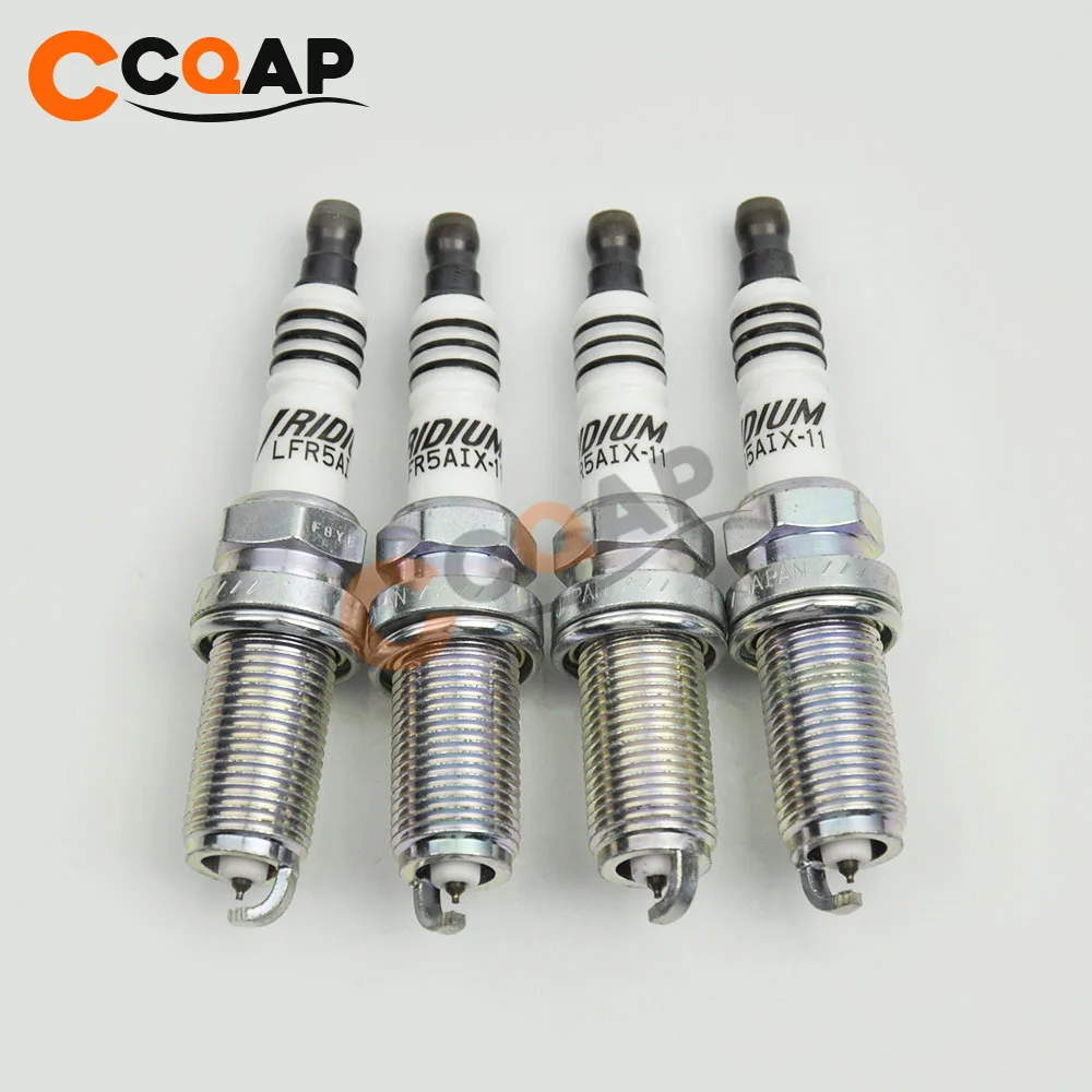 4х Иридиевые свечи зажигания LFR5AIX 11 4469 для Hyundai Nissan Infiniti Yamaha LFR5AIX11 LFR5AIX11|Свечи и