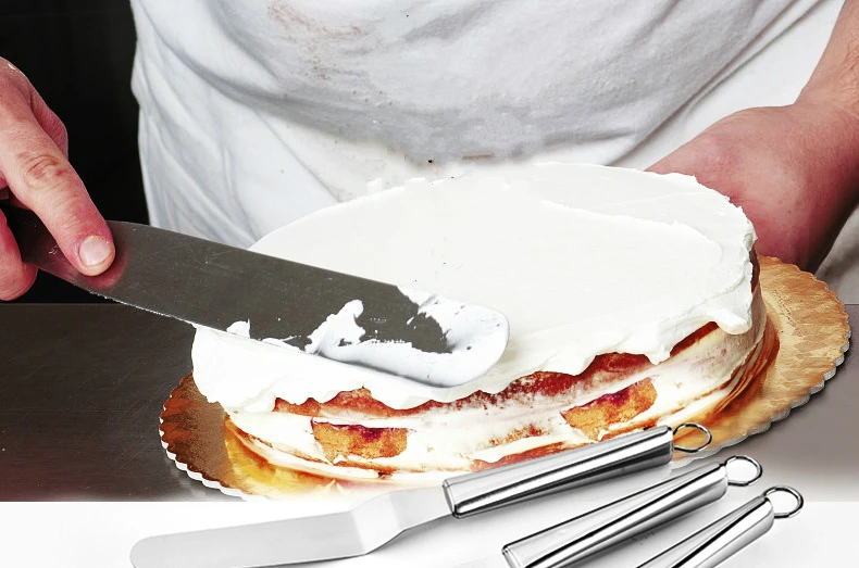 Набор из 3 шпателей для сливочного торта лопатка нержавеющей стали 6 дюймов 8 10 |