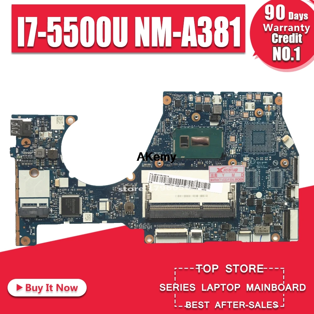 NM-A381 материнская плата для ноутбука lenovo YOGA3-14 оригинальная материнская плата I7-5500U