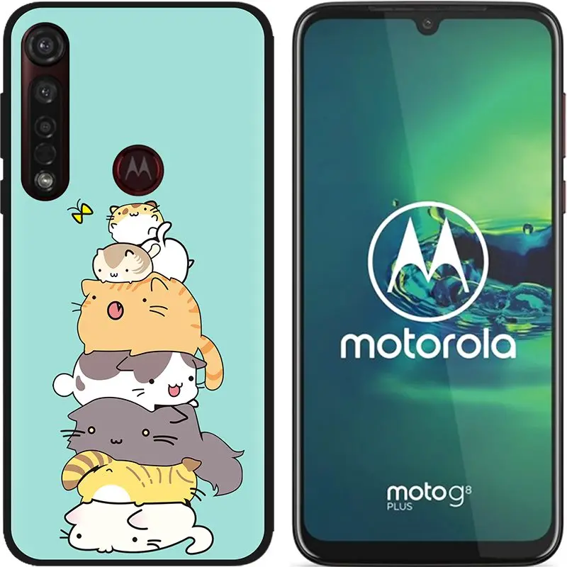 Золотой Чехол для Motorola Moto G8 Plus, мягкий матовый чехол с милыми животными и цветочным мрамором для Moto G8 play one macro, силиконовый чехол для телефона s - Цвет: Золотой