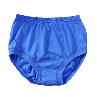 Blue Женское нижнее белье из чистого хлопка, большие размеры, с высокой талией, женские дышащие удобные трусики, свободные микро-трусы розового цвета - Цвет: Blue