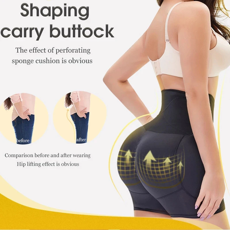 Fake Ass Padded Panties Sexy Women Corset Underwear Buttocks Hip Pads Plus Size Body Shaper Shorts Tummy Control Booty Enhancer
