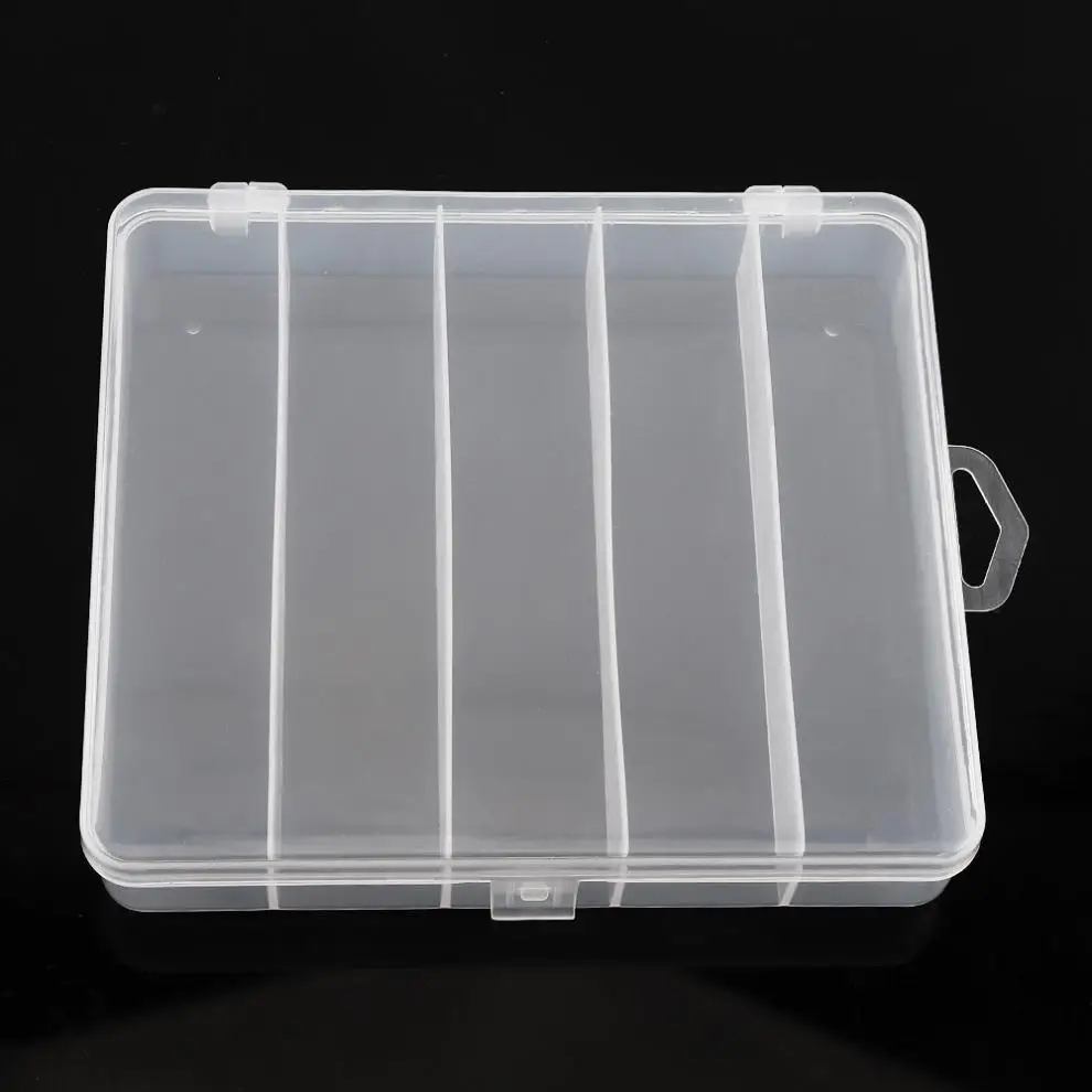 5 отделений коробка для ловли рыбы приманка креветок твердая хранения