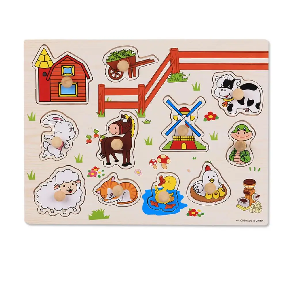 

Multiple Choice Kids Wooden Education Puzzel Pegs Style Developmental Wooden Puzzel Toys